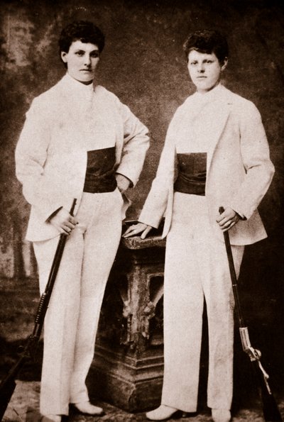 Annie Oakley and her sister by American Photographer